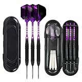lcvtos Professionelle Tungsten-Darts, Softdart Pfeile perfekt geeignet für E-Darts mit Aluminium-Schäften und Standard-Flights, 3 Stück