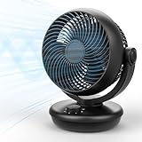 Dreamhigh® Tischventilator Sehr Leise – 35 dB Ultra-Leiser Tisch Ventilator mit 3 Geschwindigkeiten, 70° Oszillation & 100° Neigung, 35 W Energiesparend für Büro & Schlafzimmer