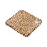 lopituwe Stroh Futon Matte, Tatami Fensterkissen, handgewebtes Gras Stuhlpolster für Teezeremonie, Meditation, aus gewebtem Gras