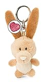 NICI 47538 Schlüsselanhänger brauner Hase Plüsch 7cm Herz Symbol