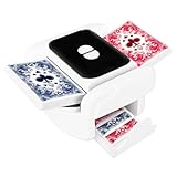 BEE&FLOWER Kartenmischmaschine - Automatische Kartenmischmaschine leise wiederaufladbar tragbar für 1-2 Kartendecks geeignet für Poker | UNO | Blackjack | Skip-Bo | Phase 10