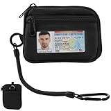 EDC Pouch Mini Geldbeutel, Mini Pouch Geldbörse Schlüsselkette mit Karabiner und Geldbörse Klein mit Münzfach für Herren und Damen, Multifunktional Reisegeldbeutel für Draußen für Draußen, Camping.