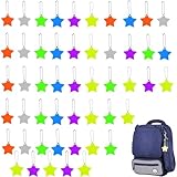 YEWCEP 50 Stück Sicherheits Reflektoren Kinder,Reflektoren,Reflektor Kinder,Kinder Reflektor Anhänger, Ostergeschenke,Reflektoren Anhänger,Kinder Reflektoren für Schultasche Rucksack Radfahren