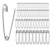 200x Stück Sicherheitsnadeln Mix - Klein & Groß - Safety pins Nadeln Set - Verbandklammern zum Nähen & Schneidern