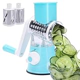 Rotierende Käsereibe, Reibe für die Haushaltsküche, Reibe, Gemüseschneider, Gemüseschneider mit Kurbel, Kartoffelschneider mit Trommel, Multifunktions-Handtrommel-Schneider