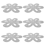 VANZACK 6 Stück Filz Pfannenschoner Dicke Hitzebeständige rutschfeste Topfuntersetzer Blütenform Schutz für Pfannen Töpfe Backformen Wiederverwendbar Geeignet für Küche Restaurant