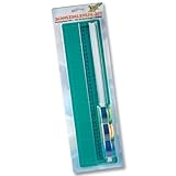 folia 23003 - Schneidelineal Set, 35 cm Lineal mit Schnittführung und Schneidunterlage, 3 austauschbare Schneidroller für Glatt-, Wellen- und Perforierschnitt