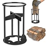 Holzspalter Anzündknacker Brennholzspalter Manuell Schnell Manuell Holzspalter Spaltwerkzeug Tragbarer Anzündspalter Gusseisen Holzspalter Handschneider Holzspalter für Campingplatz