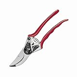 FELCO 11 Bypass-Gartenschere für Rechtshänder, ergonomisch für große Hände, 55 mm Stahlklinge, 25 mm Schnittdurchmesser, schmale Gegenklinge mit Saftrille, geschmiedete Alugriffe, Swiss Made