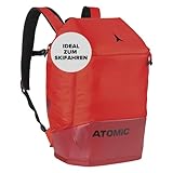 ATOMIC RS Pack 30L Skirucksack - Rot - Rucksack für Skischuhe & Helm - Viel Platz für Zubehör - Gepolsterte Träger & Hüftgurt - Wasser- & schmutzabweisendes Material