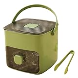 Eiswürfelmaschine Mit Presstyp, Eiswürfelbox Mit Schublade und Aufbewahrungsbehälter, 48 Gitter Wiederverwendbares Eisgitter Für Kaffee-Cocktails und Saft, Ideal Für Home Kitchen Green