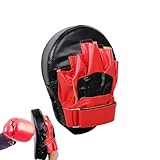 Boxpolster – Trainer aus PU-Leder, gebogene Schlagpolster | für Frauen, Erwachsene, Kinder, , Mädchen, Heimtraining, Kickboxen, Fitnessstudio, Parring-Boxtrainingspolster verfügen über nahtlose