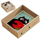 Kratzmatte für Katzen, Wellpapier, kratzfestes Haustierzubehör, Spielzeug zum Schleifen der Kralle, hält gesund, lindert Langeweile