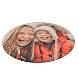 LOOXIS Personalisiertes essbares Foto & Text, selbst gestalten – 18 cm Durchmesser, Tortenaufleger, Zuckerbild, Fondant-Papier, versch. Größen – Kindergeburtstag, Taufe, Hochzeit – Rund 18 cm Ø