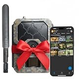 icuserver ICU CLOM Cam-S 4G Outdoor Wildkamera mit Handyübertragung und Bewegungsmelder – Nachtsicht, SIM-Karte & 16GB SD-Karte Inklusive, 62° Objektivwinkel, Überwachung via ICU App