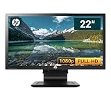HP LA 2206 1920 x 1080 Pixel Full HD 21,5 Zoll / 54,6 cm Flachbildschirm Monitor 1000:1-250 cd/m² - 5 ms - schwarz