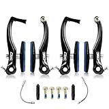 CNC Fahrrad V Bremse,Fahrrad V-Brake,Aluminium Fahrrad Bremsen Set für Cityrad Rennrad MTB/BMX.