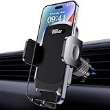 Blukar Handyhalterung Auto Lüftung, Handyhalter für Autos 360° Drehbar, KFZ Autohalterung mit Upgrade Stabilerem Hakenclip & EIN-Knopf-Release für iPhone, Galaxy und Alle 4,0-6,7 Zoll Smartphone