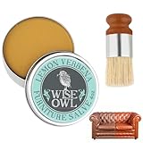 MILIAFLICK Möbelledersalbe Ledersalbe für Möbe Möbelsalbe für Leder Ledermöbelsalbe Möbelpflege und Restaurator Möbel Salbe für Leder Ledermöbel Salbe Mit Pinsel für Leder Holz Möbel Autositze