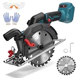 Catolsss Akku-Kreissäge für Makita 18V Lithium-Akku,8000 U/min mit 45° Diagonal Schneiden,Bürstenlose Mini-Kreissäge Handkreissäge (165mm) für Schneiden Holz (Ohne Akku)