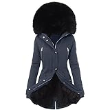 Damen-Jacken Skijacke 2025,Winterjacke Damen Lang Trenchcoat Damen Teddy Mantel Damen Teddymantel Skijacke Damen Winter Wärmejacke Teddyfleece Jacke Damen Wintermantel Damen Warm Teddyfutter