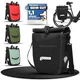 RADGEIST Fahrradtasche für Gepäckträger - Fahrrad - Gepäckträgertasche - Umhängetasche - wasserdicht- 23-28L schwarz 1 STK.