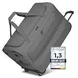 REDOLZ 2-Rollen große Trolley-Reisetasche | Volumen erweiterbar von 98 auf 119 Liter mit Dehnfalte | Damen & Herren (70 cm, extra Bodenfach)