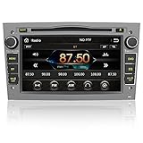 AWESAFE 2-DIN Autoradio mit Navi für Opel, 7 Zoll Touchscreen Radio unterstützt Lenkrad Bedienung USB SD RDS Bluetooth - Grau