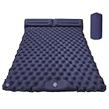 Lnhgh Doppelte Schlafunterlage,Luftbett Mit Integriertem Kissen Für Outdoor Aktivitäten - Aufblasbare Wanderausrüstung Für Trekking Reisen Und Abenteuer