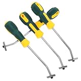 SHINEOFI 4 Stücke -Nahtreinigungswerkzeug Mörtelschaber Entfernung von Fugenmörtel Mauerwerksmörtelwerkzeug Mörtelentfernungsbit Dichtungsentfernungswerkzeug Mörtel schrubben Gummi