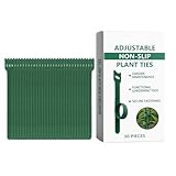 Pflanzenbinder, Gartenband, 30 Stück, verstellbare Befestigungen für Schrauben, Blumen und Tomaten mit rutschfester Unterlage für die Hausorganisation
