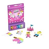 Plus-Plus 3988 Geniales Konstruktionsspielzeug, Activity Pad Fantasie, Baustein-Set für 2D und 3D Figuren, Kreativ-Bausteine für Kinder ab 5 Jahren, 125 Teile