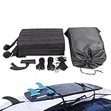 Hedear Dachträger Universalgepäckträger, Weiche Auto Dachbarren Dach Gepäck Gepäckgepäck Mit 2 Fur-Down Für Kajak Surfboard Kanu Snowboard Paddle Board