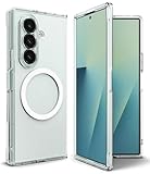 Ringke Fusion Magnetic [Kompatibel mit MagSafe] für Samsung Galaxy Z Fold 7 Hülle, Kratzfest Hart PC Weich TPU Transparent Handyhülle für Magnetisches Ladegerät/Zubehör mit präzisem Ausschnitt - Clear