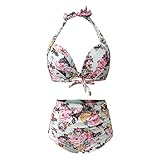Stirb Langsam Shirt Retro Polka Dot Halfter High Waist Bikini Set Zweiteiliger Badeanzug Schwarz T Shirt Herren (White, S)