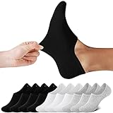 FALARY Sneaker Socken Damen 39-42 FüSslinge FüßLinge & Sneakersocken für Damen Und Herren Unsichtbare Socken No Show Socks Sportsocken für Damen 10 Paar Schwarz Weiß Grau,39-42