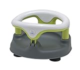 Rotho Babydesign Badewannensitz 3-farbig mit grauem Boden - Rutschfeste und hoher Sitzkomfort mit Kindersicherung - Sitzhilfe - Badesitz