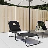 Xichuzi Sonnenliege Klappbar Oxford-Gewebe & Pulverbeschichteter Stahl, Gartenliege, Liegestuhl, Sonnenstuhl, Sonneninsel Outdoor, Liegen, Gartenmöbel, Bäderliege, Relaxliege - 360176