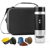 Aischens Aufbewahrungstasche für tragbare Espressomaschine, Wasserdichte EVA-Tasche für Kaffeemaschine & Kaffeemühle, Transporttasche für Reisen, Camping, Büro - Für Zubehör