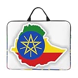 Laptoptasche mit Äthiopien-Flagge, 35,6 cm (14 Zoll) Laptoptasche, Computerhülle, Laptop-Tragetasche für Damen und Herren