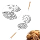 Oreshki Molds Oven Cookies Maker Oreshnitsa, 16 Walnuss Plätzchenformen Oreshek Cake, Metallformform Nuts Shape Maker für Süße Russische Nuss Heimbäckerei (18,5 x 39,5 cm/7,3 x