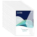 Fhlbestyu 10/20 Stück Dokumentenmappe A4, Dokumententasche A4 zum Abheftbar Wasserdicht, Sammelmappen für Dokumente Organisieren mit 11 Lochrand Binderlöcher, Klettverschluss, Etikettentasche (10pcs)