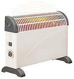 Brollux Elektroheizung 2000W mobiles Heizgerät mobiler Konvektor Elektrische Heizung mit Thermostat energiesparend Elektroheizung