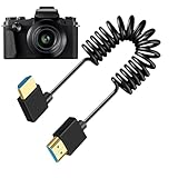 Kamera Monitor Spiralkabel Spiralkabel - Spiralkabel für Camcorder | Professionelles dehnbares Kabel für Außenstudio mit begrenztem Raum