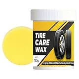 Glanzwachs - Glossy Reifenbeschichtung & Gummischutz | Spray mit schwarzem Wetlook | UV-beständiger Reifen-Lack | Autodetailwachs | Finish-Versiegelung