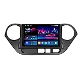 9 Zoll Android 14 Auto Stereo Für Hyundai i10 2014-2017 Plug and Play Multi-Touchscreen GPS Navigation Unterstützt WiFi/USB/Spiegel Link/Rückfahrkamera/Lenkradsteuerung Player
