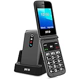 SPC Stella 2 - Mobiles Klapphandy für Senioren, große Tasten, einfach zu bedienen, intelligenter Rufton und intelligente Benachrichtigungen, Ferneinstellung, SOS-Taste, USB-C, 3 Direktspeicher