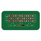 Walopola 120x60cm Premium Pokermatte, Pokertisch Auflage Pokertischauflage, Poker Tischauflage Doppelseitige Filz Roulette Matte Für Themenpartys Texas Holdem Und Blackjack
