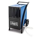 Scheppach Luftentfeuchter DH6100x Bautrockner elektrisch Baustellentrockner | 60L / Tag | Raumgrößen 60-80 m² | 1050W & LCD Display | Auto-Stopp bei vollem Behälter | Raumentfeuchter