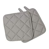 IKEA Iris 402.100.20 Topflappen, Grau, 2 Stück
